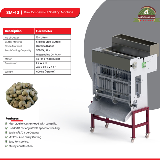Automatic Cashew Shelling Machine