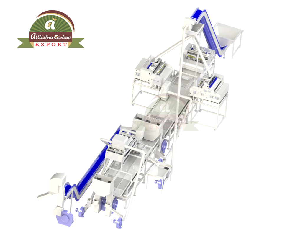 1200 KG/Hr Industrial Cashew Nut Shelling Machine