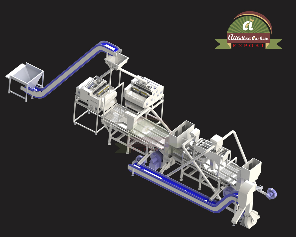 SM800 Cashew Scooping Line Machine